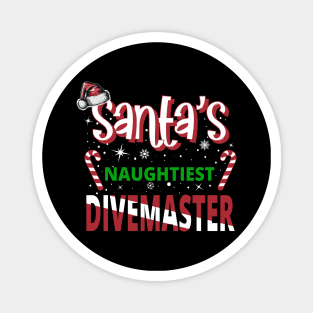 Santa's Naughtiest Divemaster - Holiday Funny Christmas Magnet